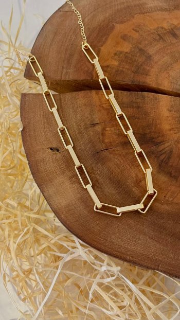 Colar Elos Dourado