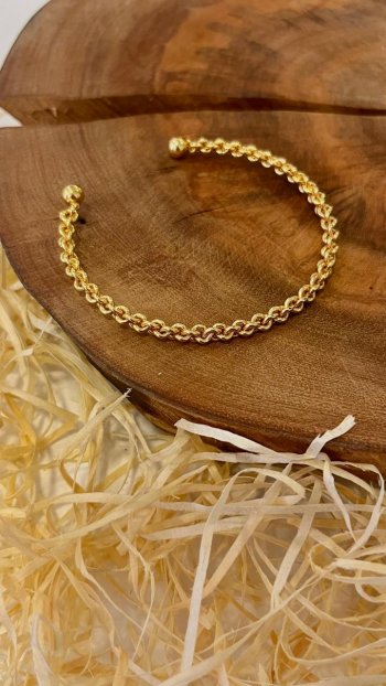 Bracelete Trançado Semijoia