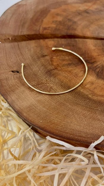 Bracelete Liso Semijoia