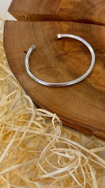 Bracelete Liso Prata