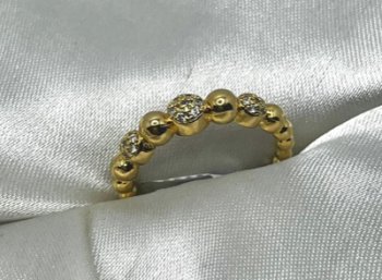 ANEL 21 ESFERAS BRILHO SEMIJOIA