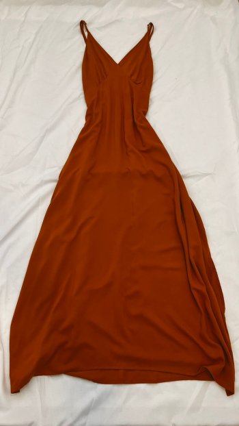 VESTIDO LONGO MOSTARDA P