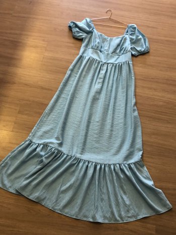 VESTIDO GG LONGO AZUL